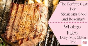 Anti-inflammatory steak with ghee and rosemary recipe.