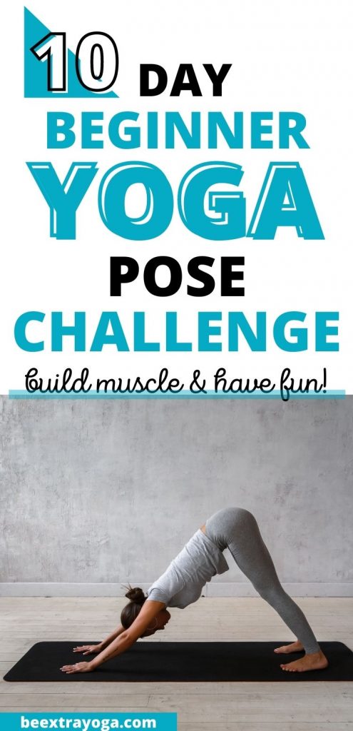 10 day beginner yoga pose challenge.