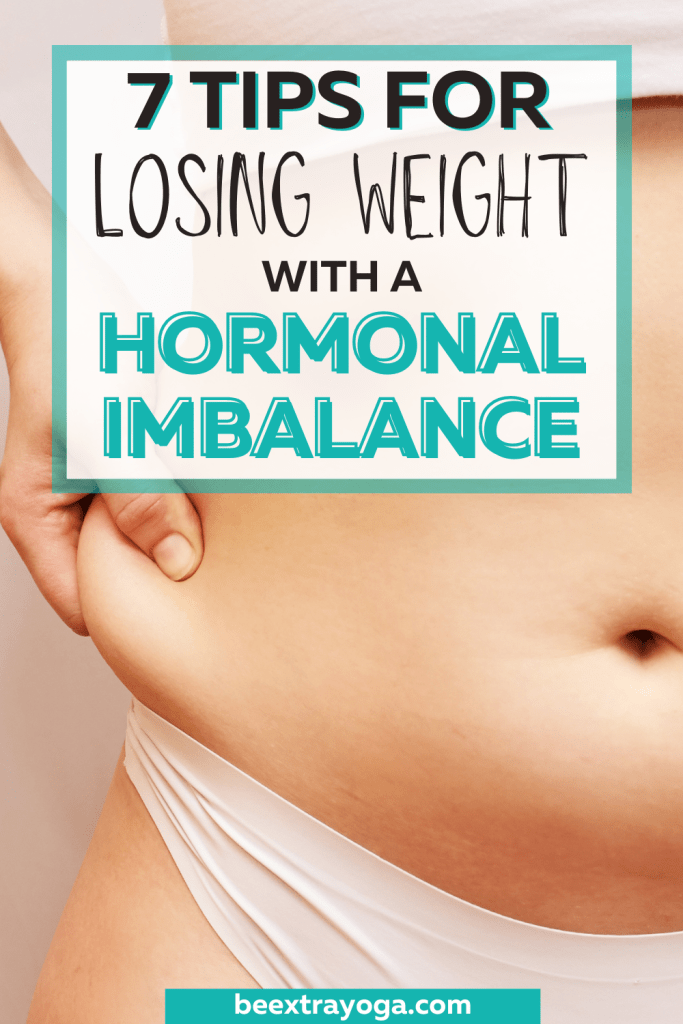 Tips for losing weight with a hormonal imbalance Pinterest pin.