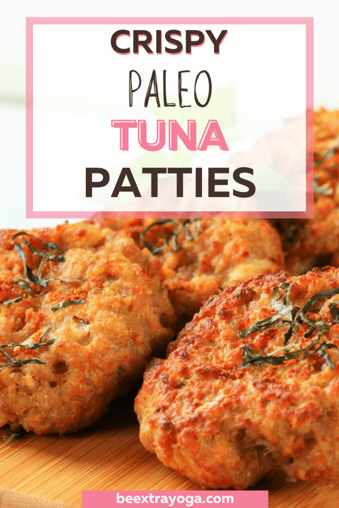 Crispy paleo tuna patties Pinterest pin.
