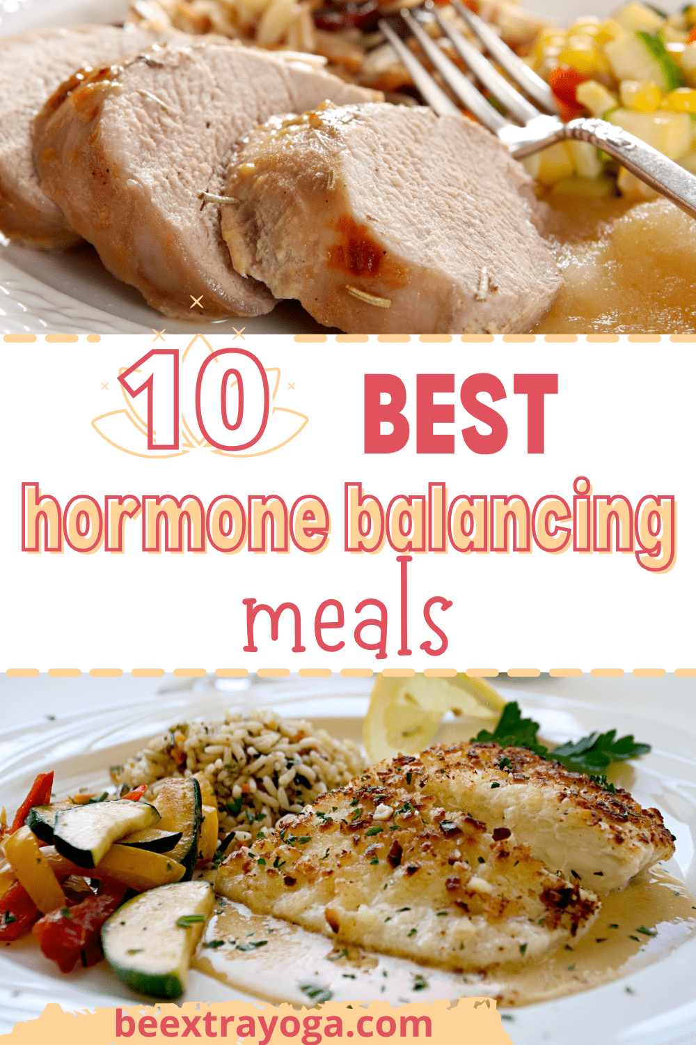 Best hormone balancing meals Pinterest pin.
